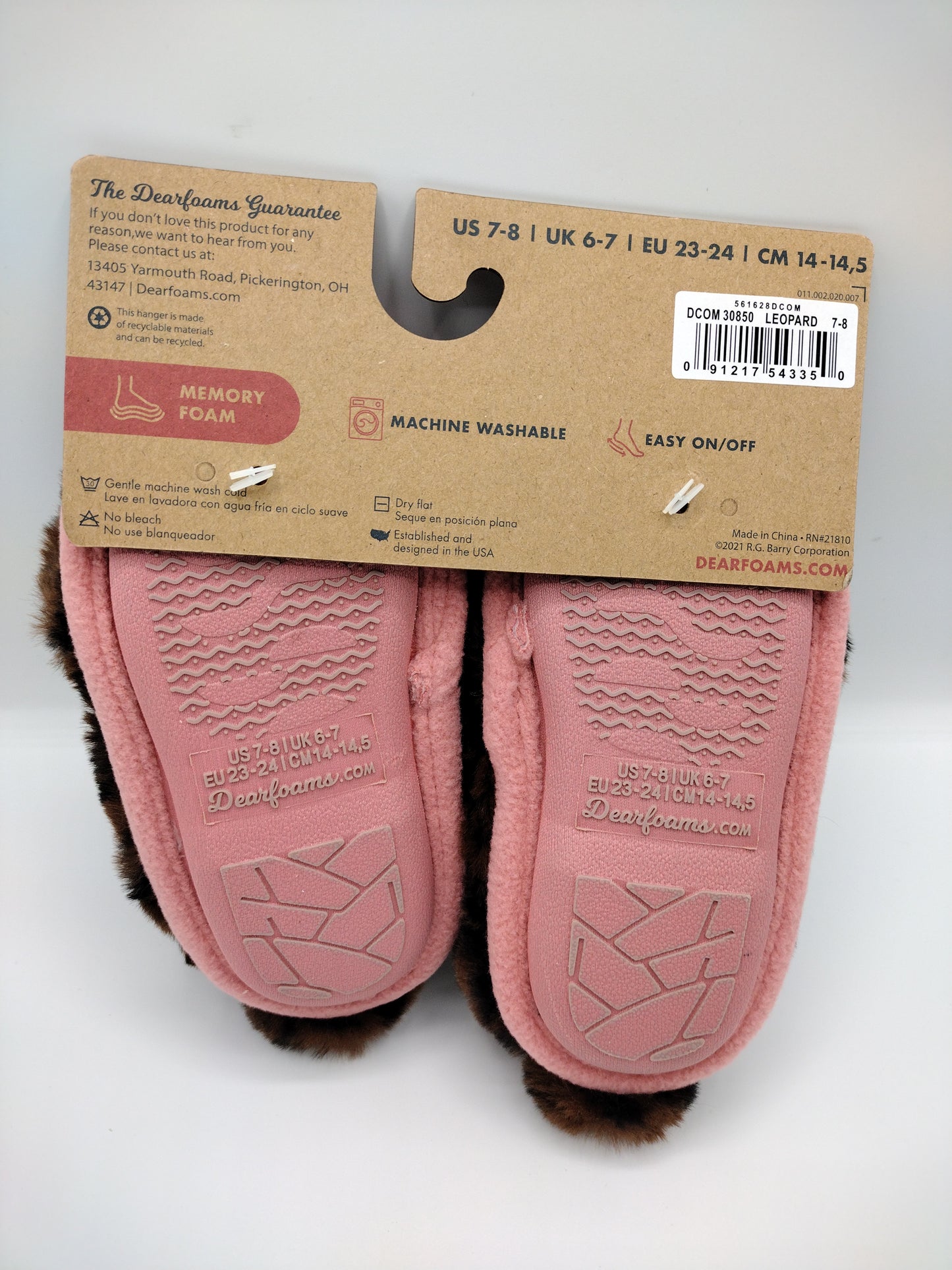 Toddler Girl Dearfoams Slippers Size 7/8 NWT