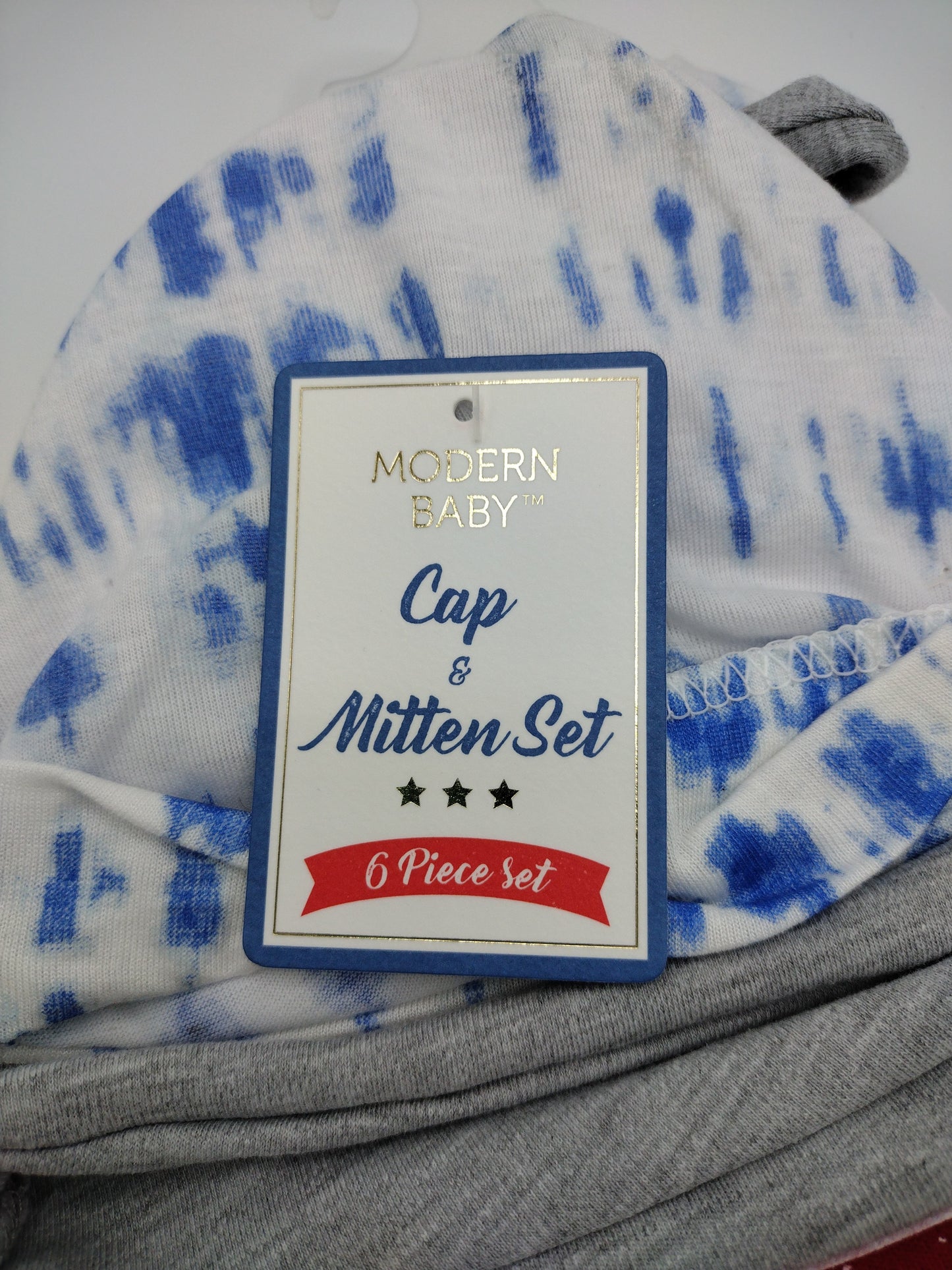 Baby 6 Piece Cap & Mittens Set NWT