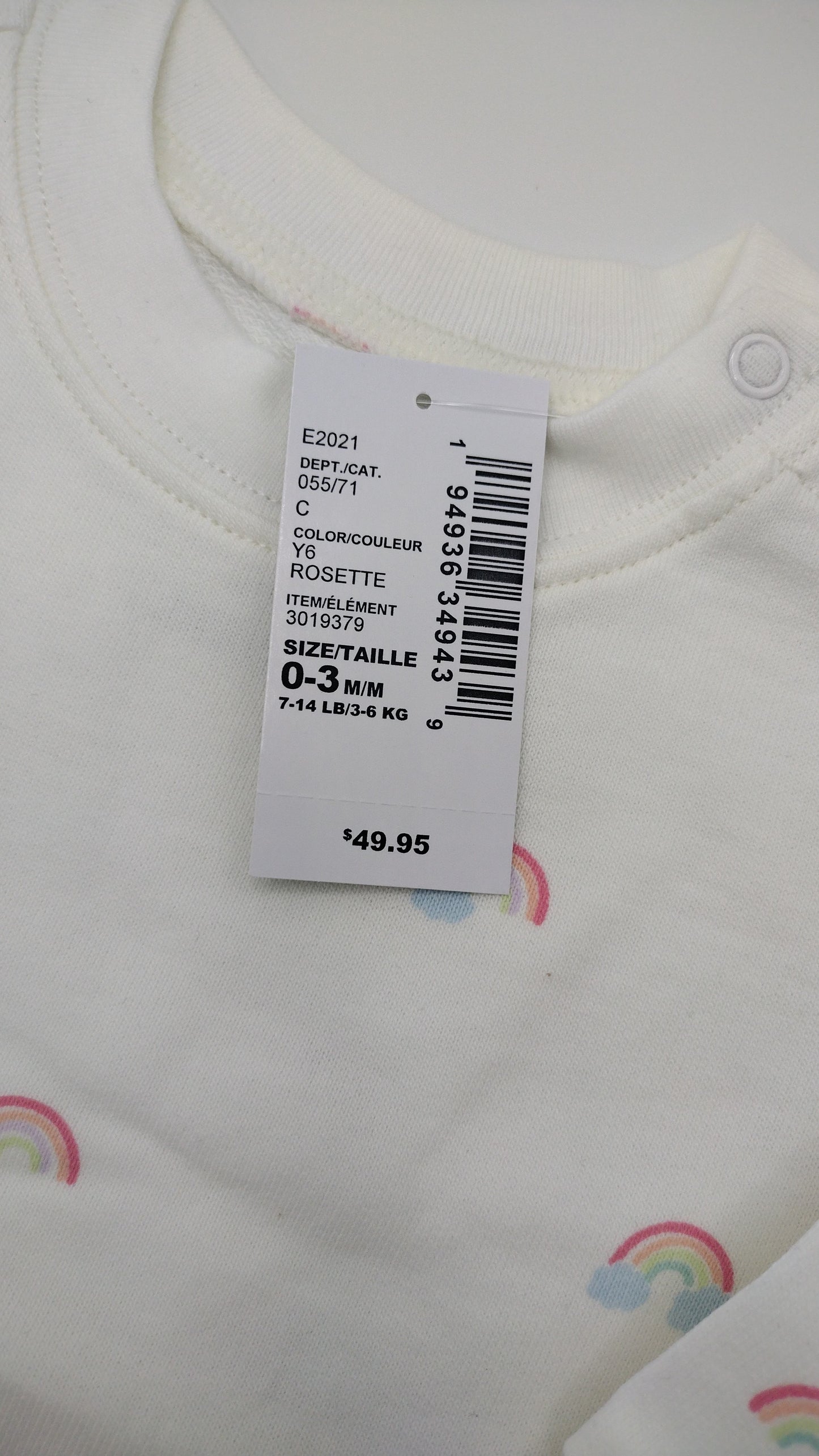 Baby Girl Clothes Bundle 9 Piece Size 0-3 Months NWT Rainbow