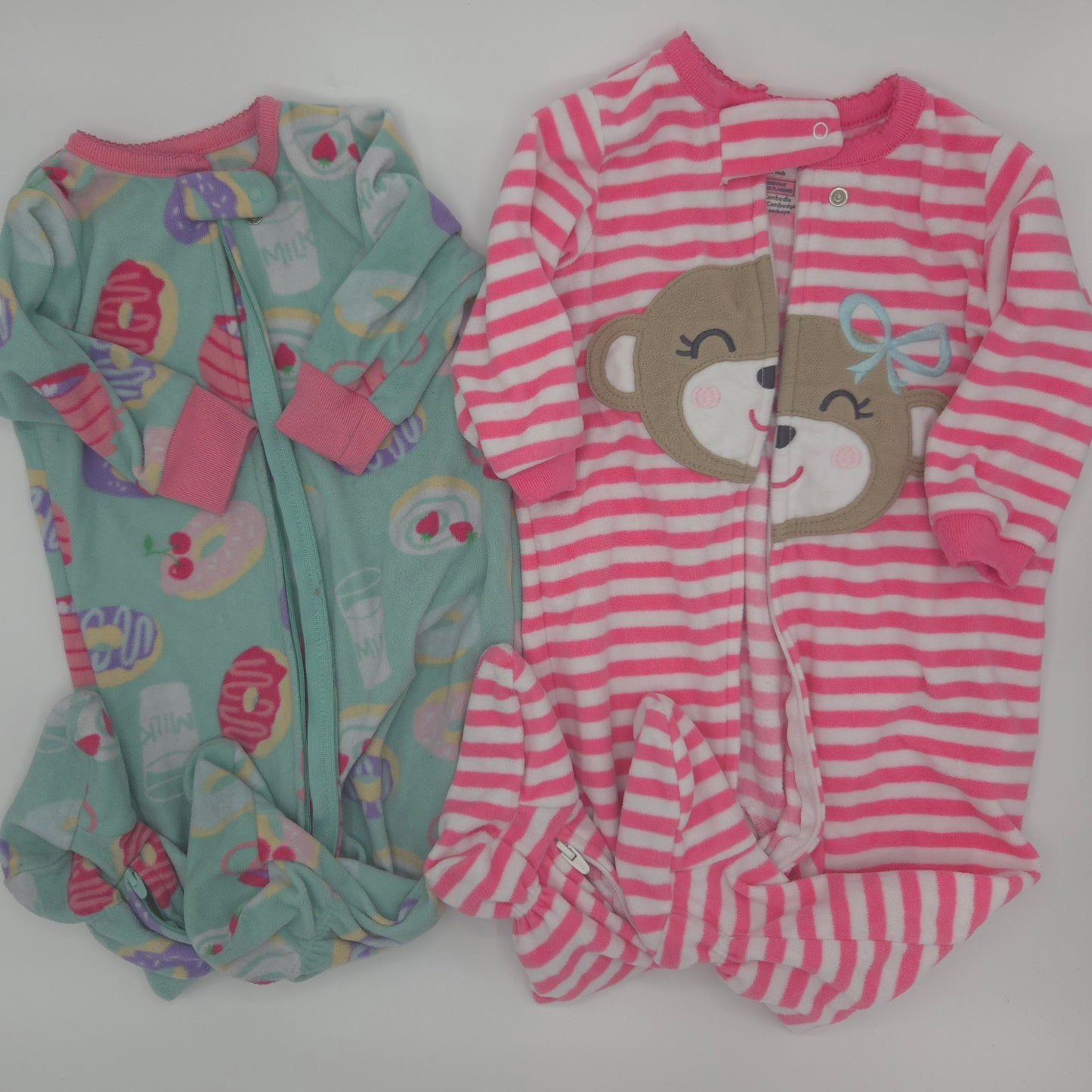 Baby Girl Footed Pajamas Size 6 Months Pre-Owned