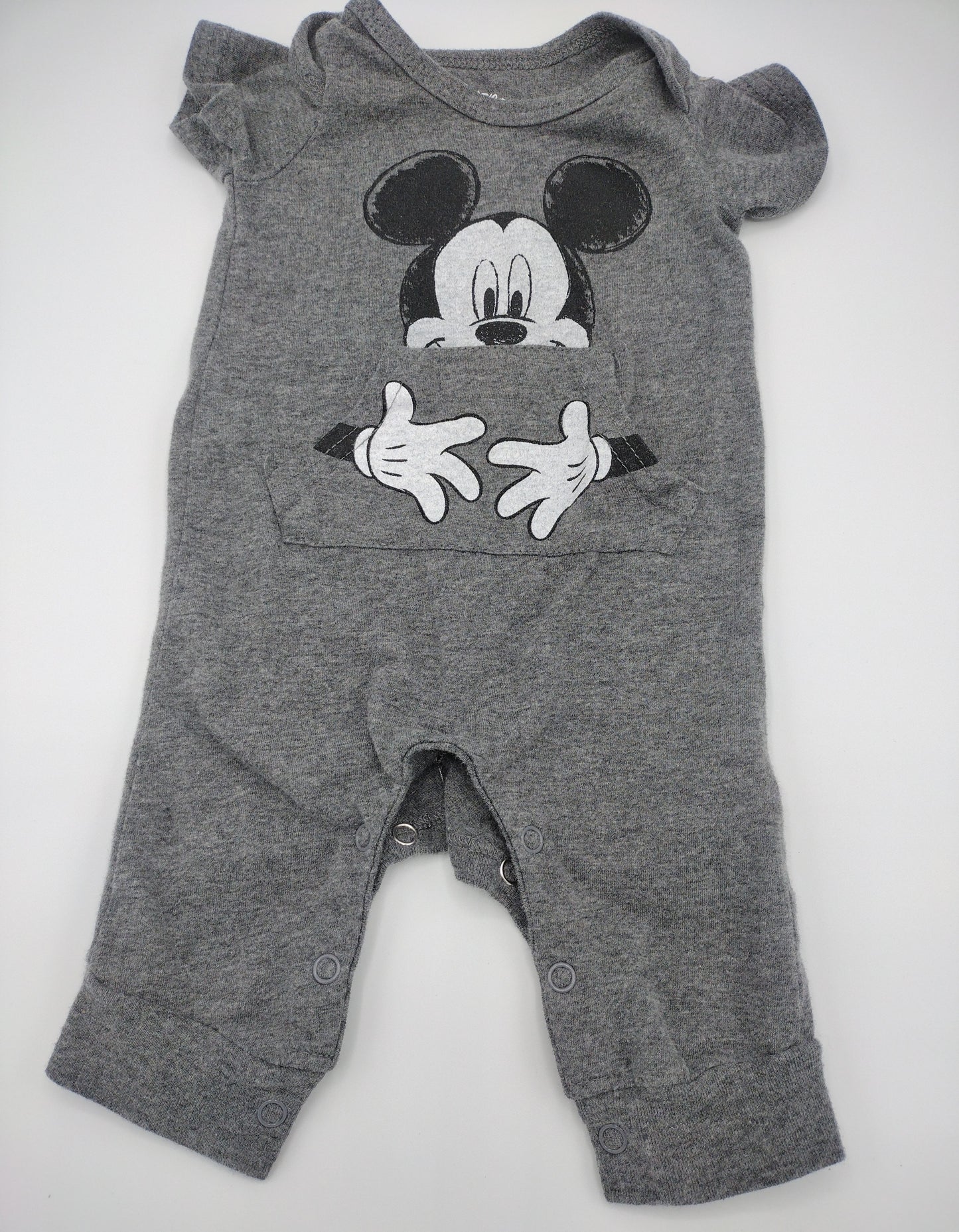 Baby Boy Mickey Mouse 2 Piece Set Size 0-3 Months Pre-Owned