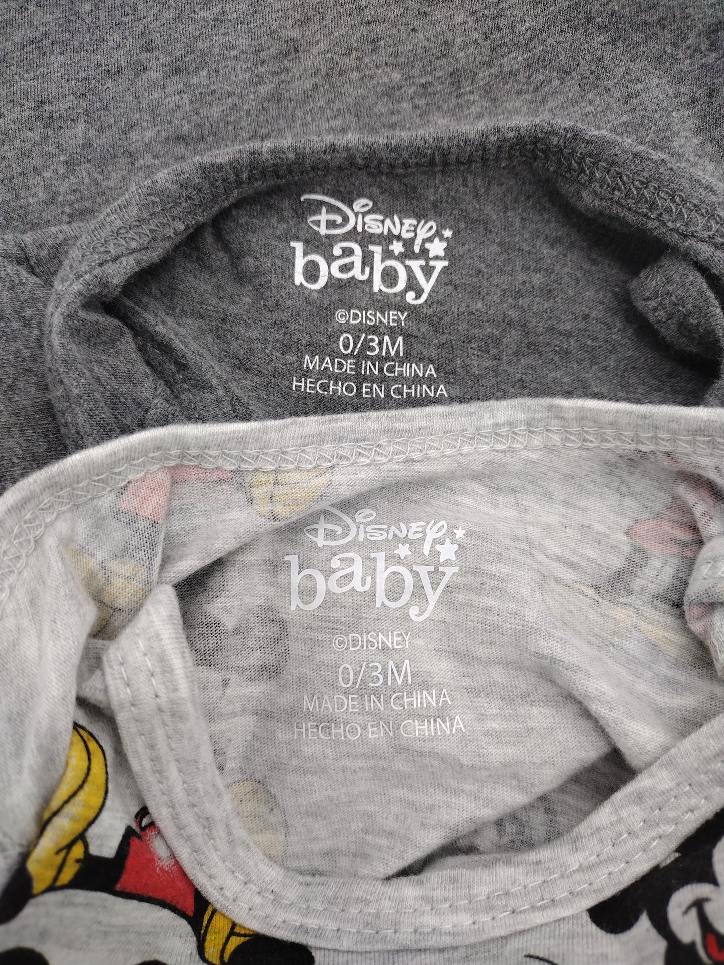 Baby Boy Mickey Mouse 2 Piece Set Size 0-3 Months Pre-Owned