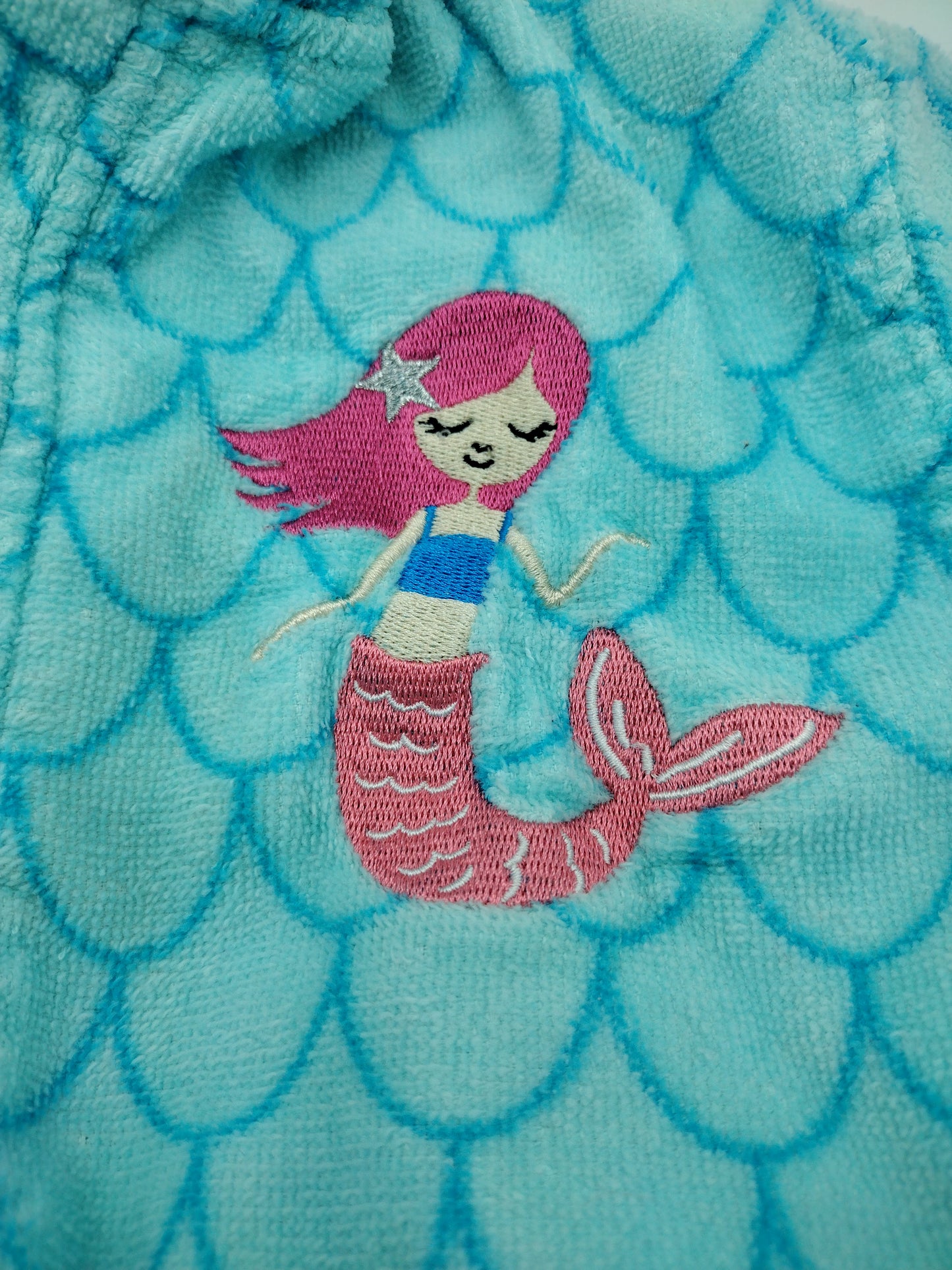 Toddler Girls Nautica Mermaid Bathrobe Size 3/4 Pre-Owned