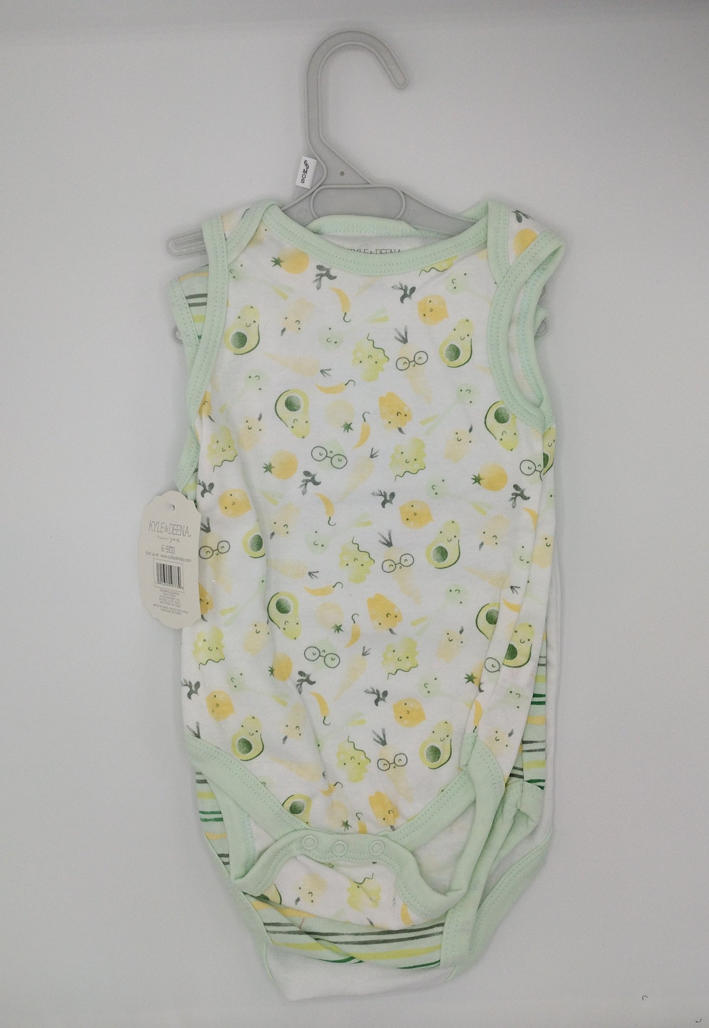 Baby Sleeveless Bodysuits Set Size 6-9 Months NWT