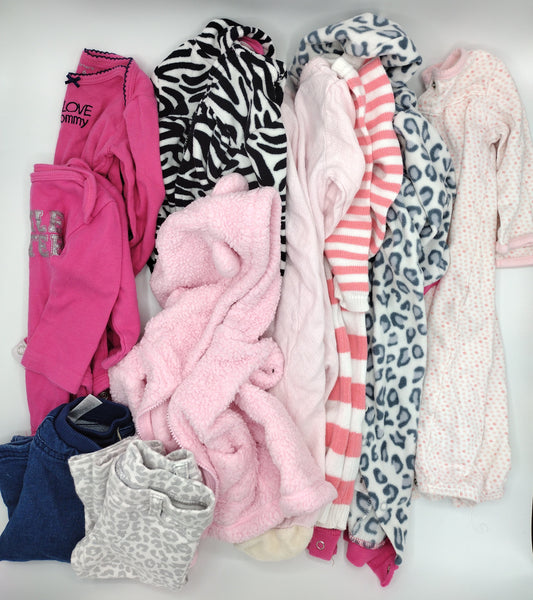 Baby Girl 15 Piece Clothes Bundle Size 6 Months Pre-Owned