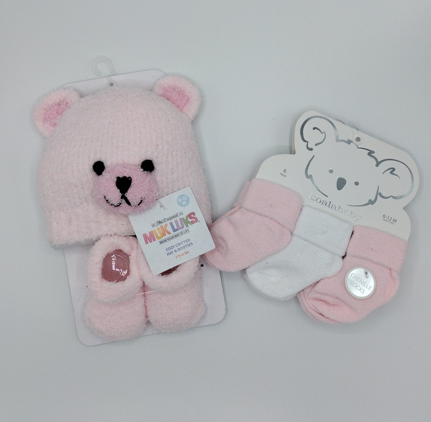 Baby Girl Hat, Booties, Socks New with Tags