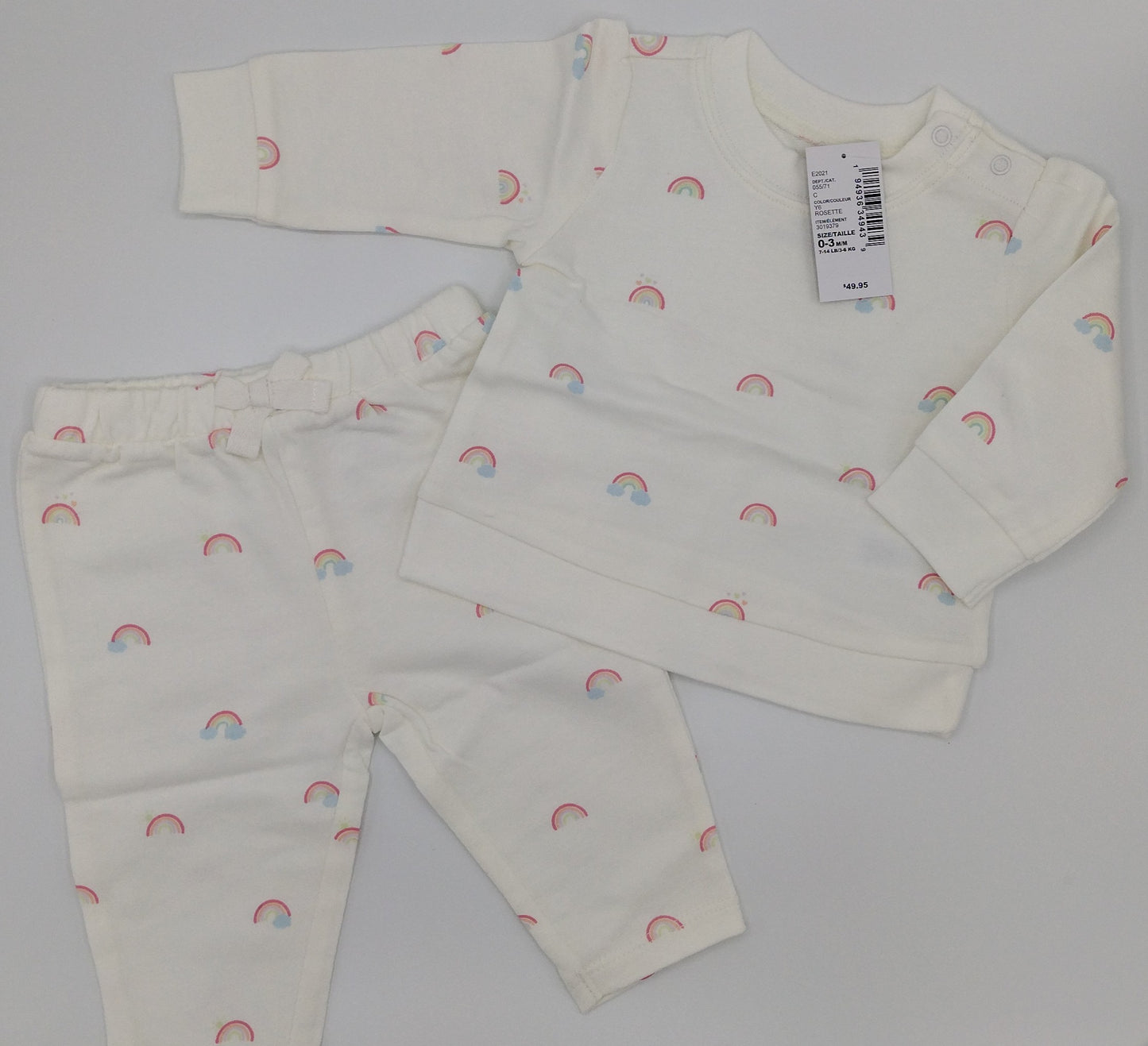 Baby Girl Clothes Bundle 9 Piece Size 0-3 Months NWT Rainbow