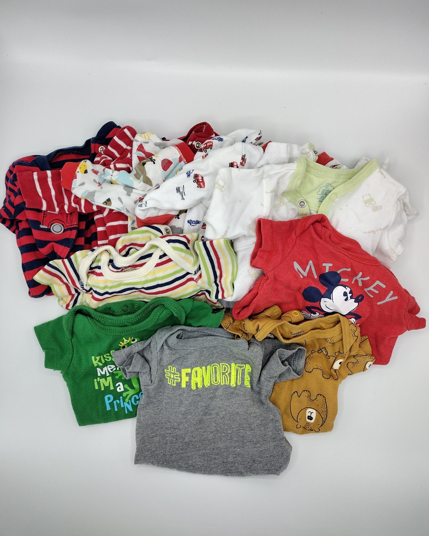 Baby Boy 10 Piece Clothes Bundle Size Newborn Pre-Owned